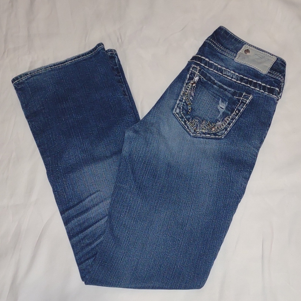 Silver Suki Boot Cut Jeans Size 26